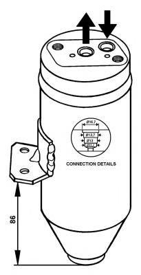 Receptor-secador del aire acondicionado 33108 NRF