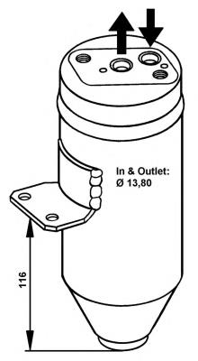 Receptor-secador del aire acondicionado 33105 NRF