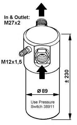 Receptor-secador del aire acondicionado 33064 NRF