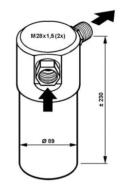 33084 NRF receptor-secador del aire acondicionado