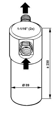Receptor-secador del aire acondicionado 33083 NRF