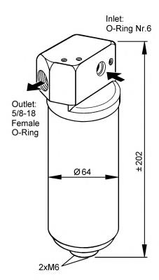 Receptor-secador del aire acondicionado 33087 NRF