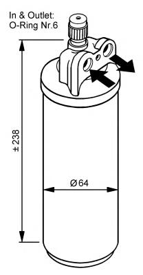 33086 NRF filtro deshidratador