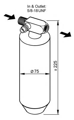 Receptor-secador del aire acondicionado 33079 NRF