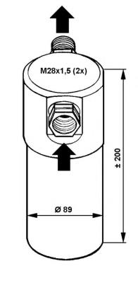 Receptor-secador del aire acondicionado 33081 NRF