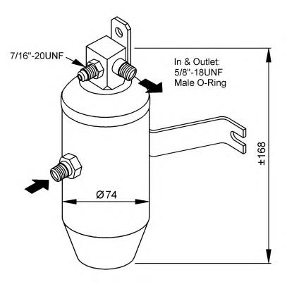 33145 NRF receptor-secador del aire acondicionado