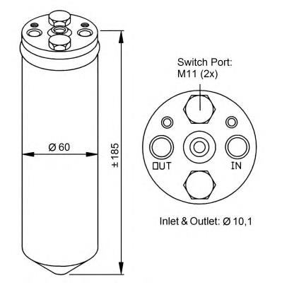 Receptor-secador del aire acondicionado 33122 NRF