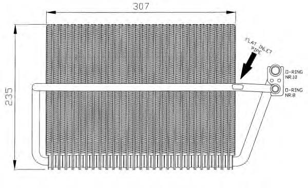 Comprar 36070 NRF Evaporador de aire acondicionado