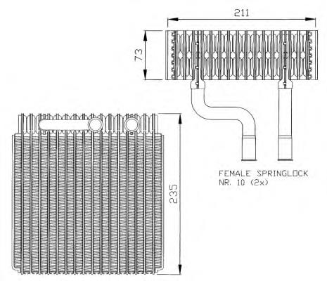 Comprar 36073 NRF Evaporador de aire acondicionado