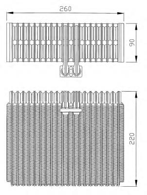 36066 NRF evaporador, aire acondicionado