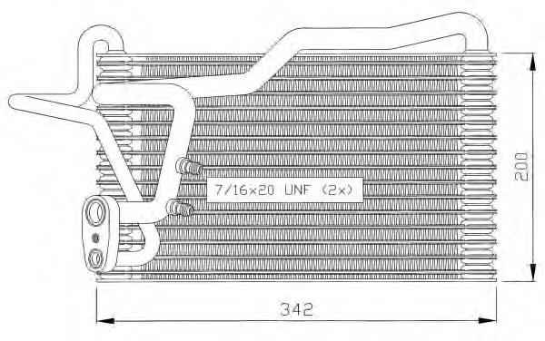 Evaporador, aire acondicionado 36035 NRF