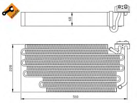 36108 NRF evaporador, aire acondicionado