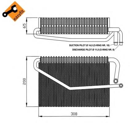 Comprar 36122 NRF Evaporador de aire acondicionado