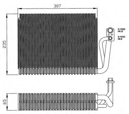 36120 NRF evaporador, aire acondicionado