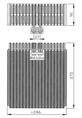 36086 NRF evaporador, aire acondicionado