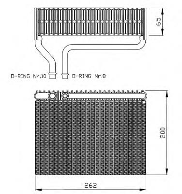 Evaporador, aire acondicionado 36099 NRF