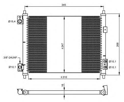 35926 NRF condensador aire acondicionado