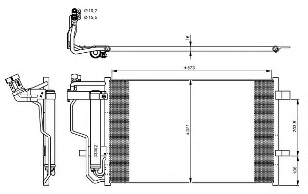 35922 NRF Radiador de aire acondicionado