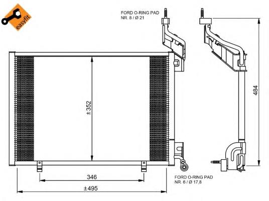 Comprar 35976 NRF Condensador de aire acondicionado