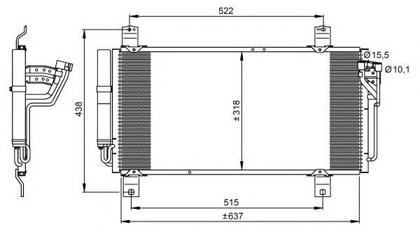 35949 NRF condensador aire acondicionado