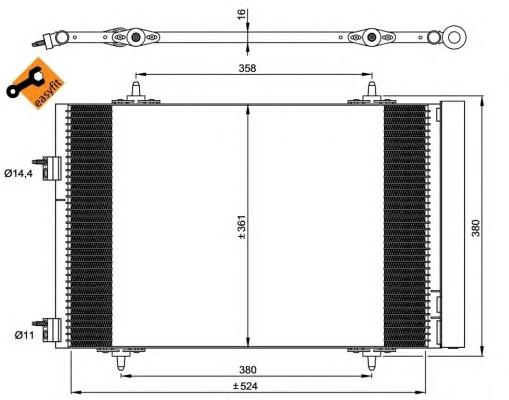 Comprar 35945 NRF Condensador de aire acondicionado
