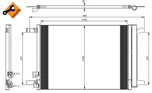 Comprar 13C1K8C1 Polcar Condensador de aire acondicionado