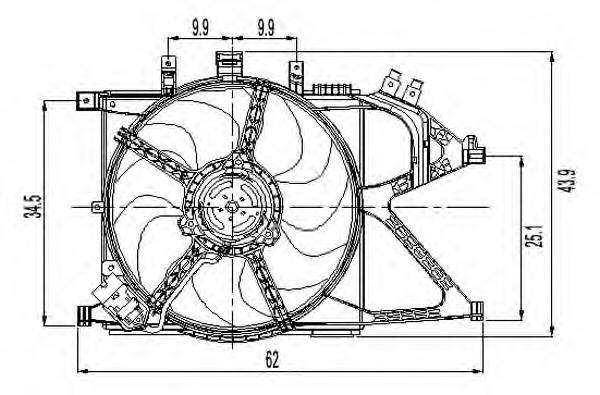 Comprar 47011 NRF Ventilador de radiador