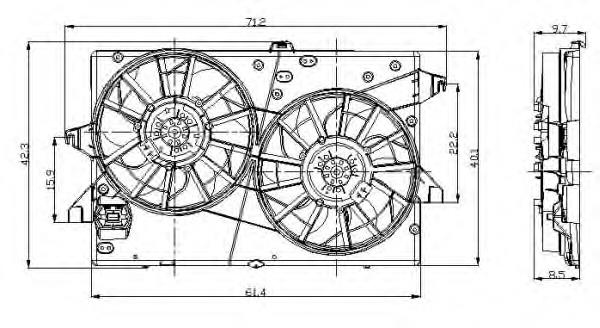 Ventilador de radiador 47003 NRF