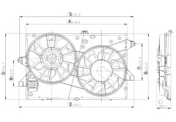 Ventilador de radiador 47000 NRF