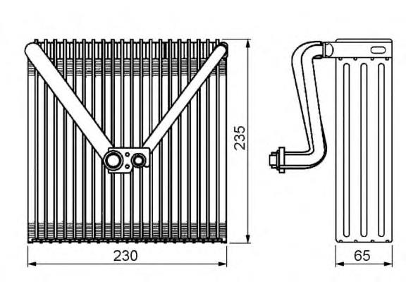 Evaporador, aire acondicionado 36141 NRF