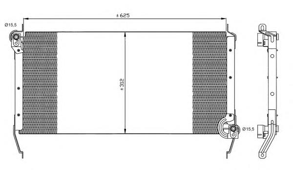 35540 NRF condensador aire acondicionado