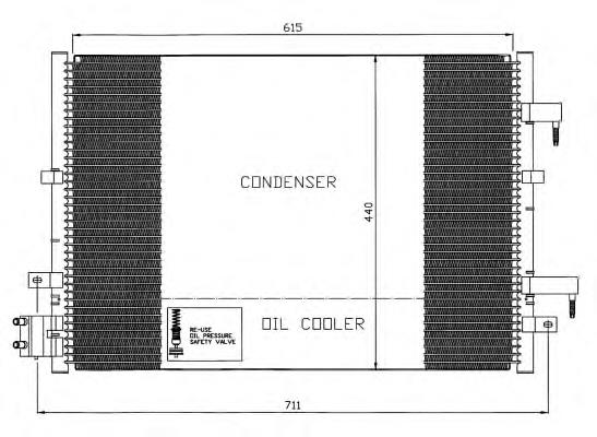 Condensador aire acondicionado 35539 NRF