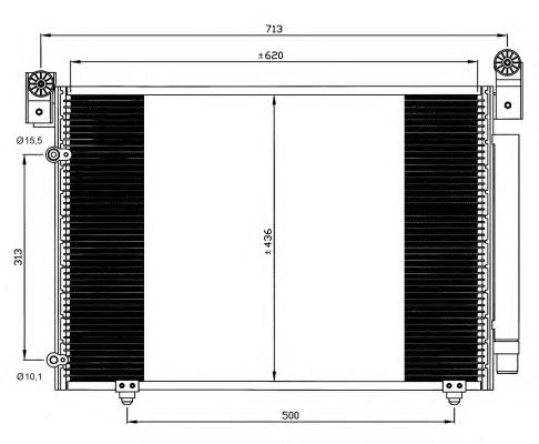 35612 NRF condensador aire acondicionado