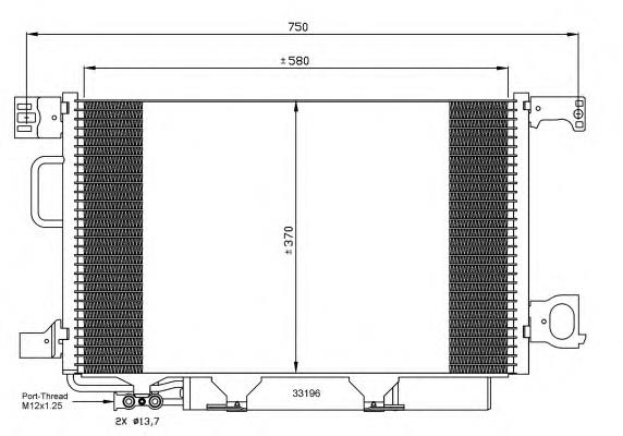 Condensador aire acondicionado 35623 NRF