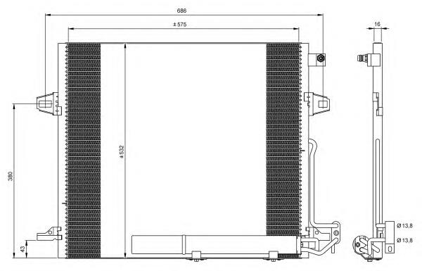 35618 NRF Radiador de aire acondicionado