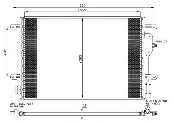 Comprar 35465 NRF Condensador de aire acondicionado
