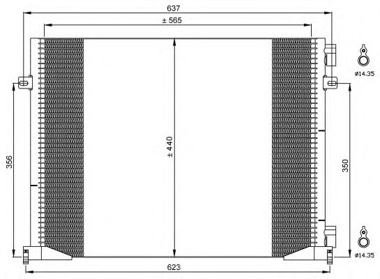 35482 NRF Radiador de aire acondicionado