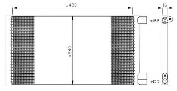 35487 NRF condensador aire acondicionado