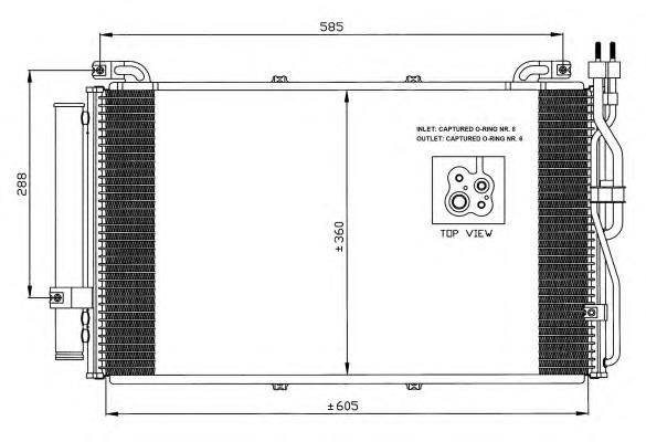 9760617800 Hyundai/Kia Radiador de aire acondicionado