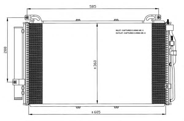 Condensador aire acondicionado 35477 NRF