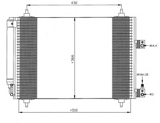 Comprar 35443 NRF Condensador de aire acondicionado