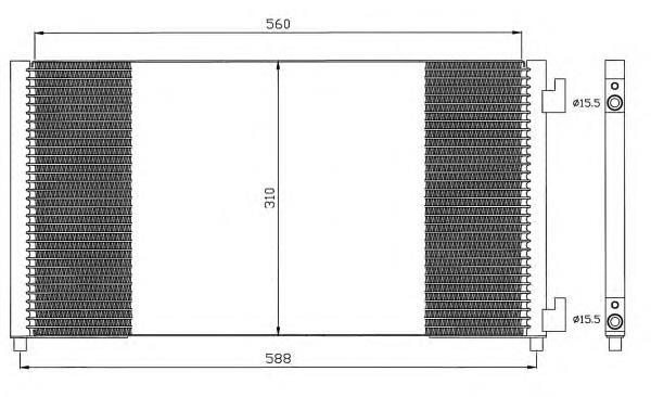 35457 NRF condensador aire acondicionado