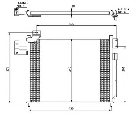 35460 NRF condensador aire acondicionado