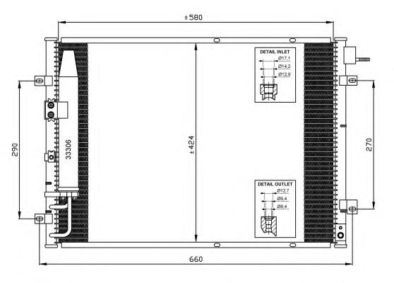 Condensador aire acondicionado 35515 NRF