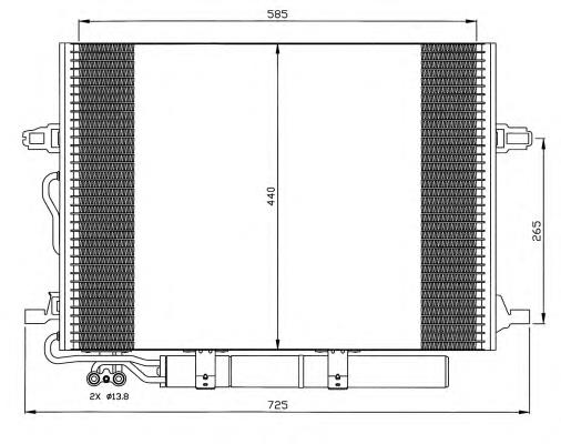 Condensador aire acondicionado 35517 NRF