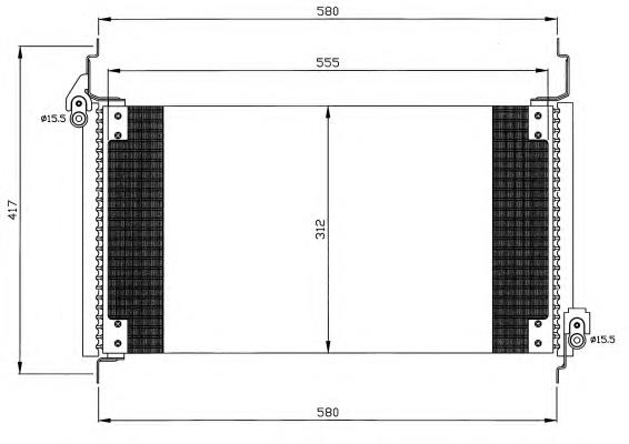 35488 NRF condensador aire acondicionado