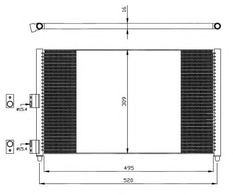 Condensador aire acondicionado 35502 NRF