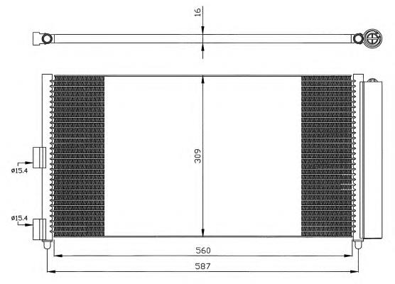 35500 NRF Radiador de aire acondicionado