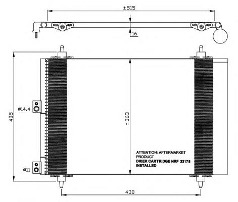 Comprar 35843 NRF Condensador de aire acondicionado