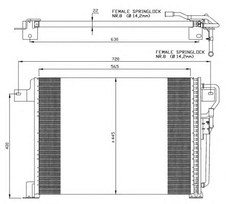 35834 NRF condensador aire acondicionado